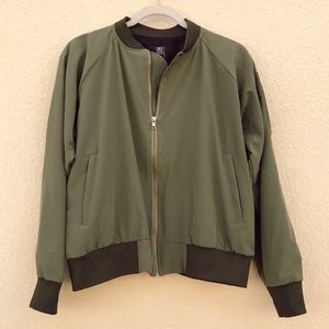 Albion fit army green bomber jacket